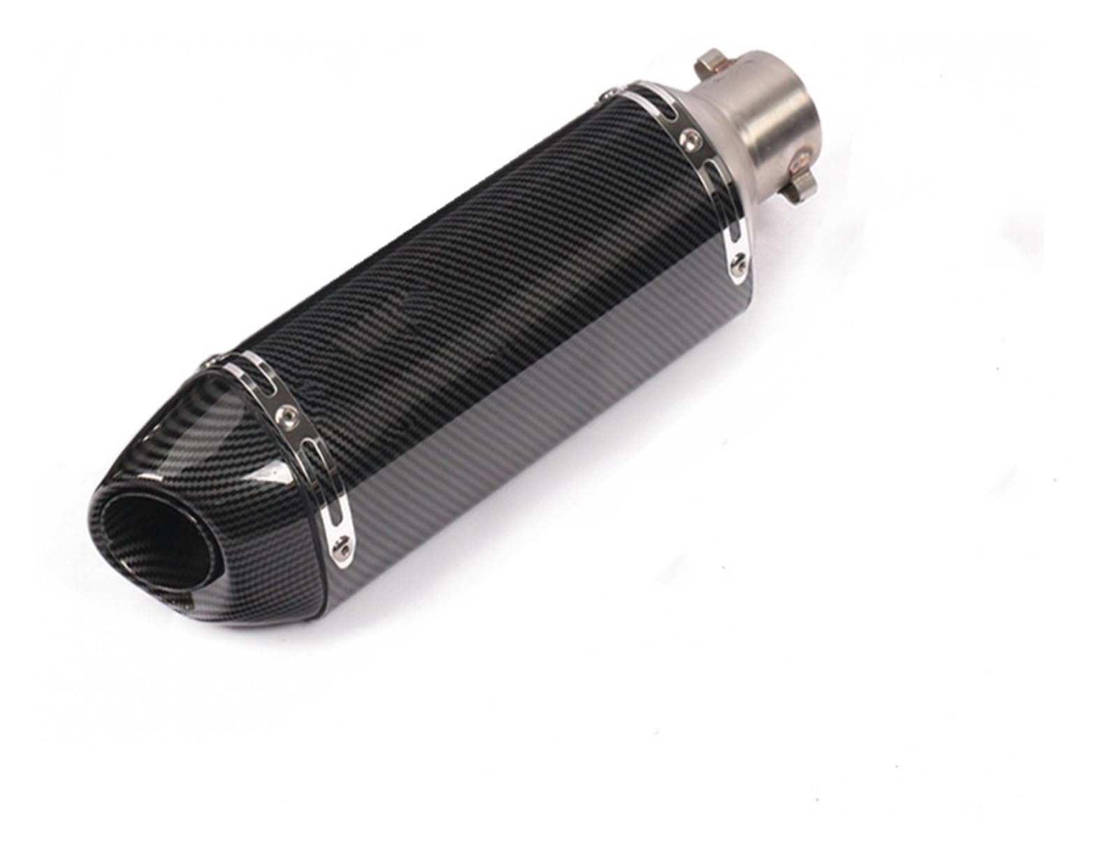 Uitlaatpijp 51mm Inlaat Universele Motorfiets Uitlaat Voor CBR1000 GSXR1000 650 K7 K8 K11 FZ1 R6 R15 R3 ZX6R ZX10 Voor Z900 1000 Uitlaatdemper (Maat : A