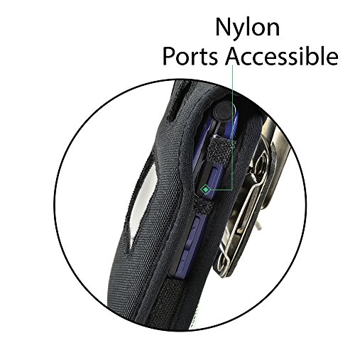 Turtleback Fitted Case For Kyocera Duraxv+ Plus Flip Phone Black Nylon With Rotating Removable Heavy Duty Metal Belt Clip Made In Usa #TOP7