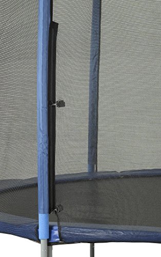Image of Upper Bounce Round Trampoline Net Replacement Safety Enclosure, Universal Fit, Breathable, Weather-Resistant Mesh, Installs Outside Frame