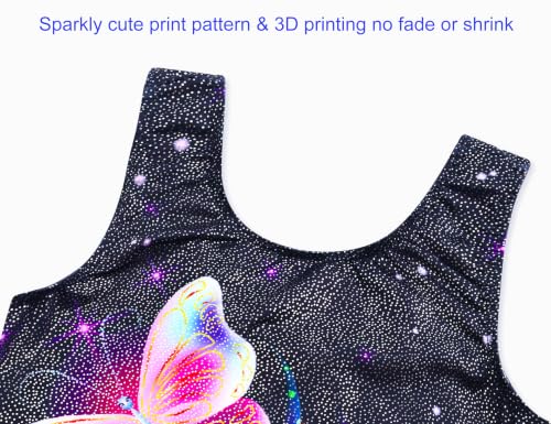 Image of Domusgo Gymnastics Leotards for Girls Sparkly One Piece Biketard Size 1-10Y