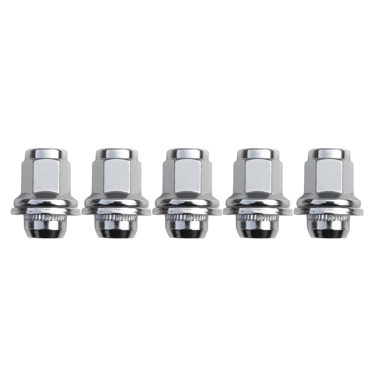 4PCS M12x1.5 Chrome Wheel Lug Stud Nut Set Compatible