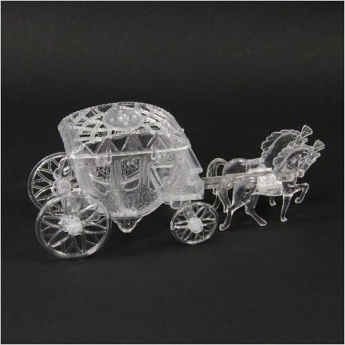 Birthday Cake Topper Wedding Carriage Clear