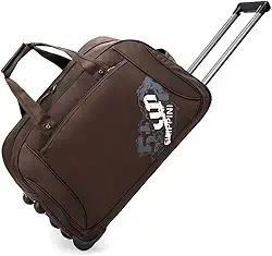 Mala de Viagem Oxford com rodinhas, bolsa de negócios unissex, bolsa de viagem de grande capacidade a bordo (Marrom, G)