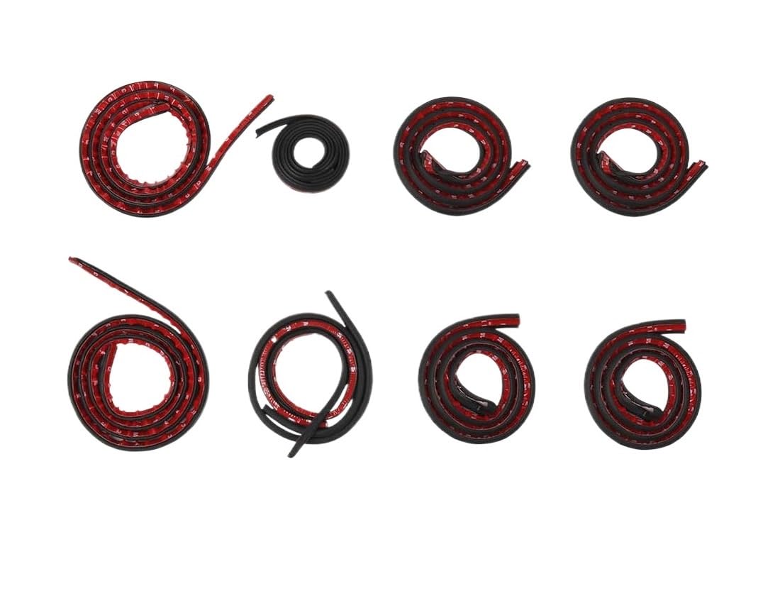 Compatible for Toyota RAV4 2009-2025 Door Seal Soundproof Kit Rubber Weather Strip Wind Noise Reduction(14-19)