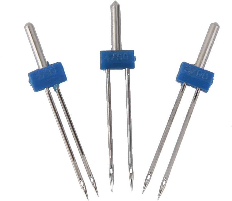Imported Double Needles Pins for Domestic Sewing Machine - 3 Pieces