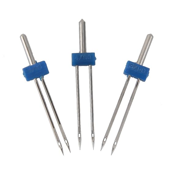 Imported 3pcs Double Needles Pins for Domestic Sewing Machine