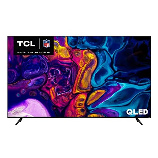 TCL 75" Class 5-Series 4K UHD QLED Dolby Vision & Atmos, VRR, AMD FreeSync, Smart Roku TV - 75S555 (2022 Model), Black