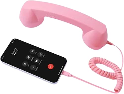 Teléfono retro 2026, nuevo receptor de teléfono celular con micrófono y altavoz, teléfono de la vieja escuela vintage de los años 90 para teléfonos