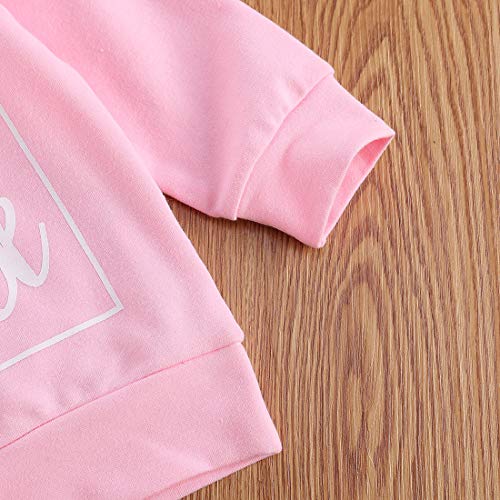 1-6T Kids Toddler Boy Girl Hoodies Pullover Dad Letter Print Sweatshirt Hooded Jersey Casual Clothes Outdoor Outfit (Pink Mama Bestie, 6-12 Months) #TOP3