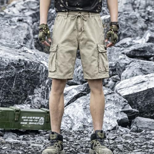 Shorts cargo homme résistant à coupe ample genou et rangement maximal