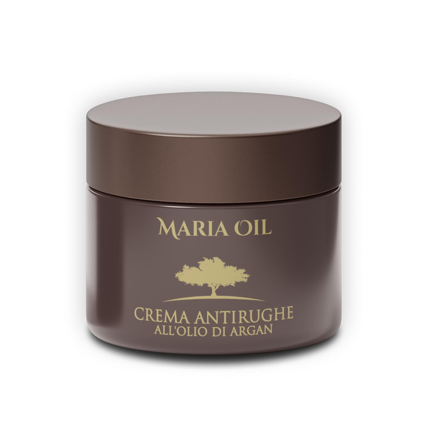 Maria Oil Crema Viso Antirughe - Crema Antirughe all'Argan per Idratazione Profonda, Effetto Lifting, Illuminante, Rassodante, Protettiva e Rivitalizzante - Texture Leggera e Duratura. MADE IN ITALY