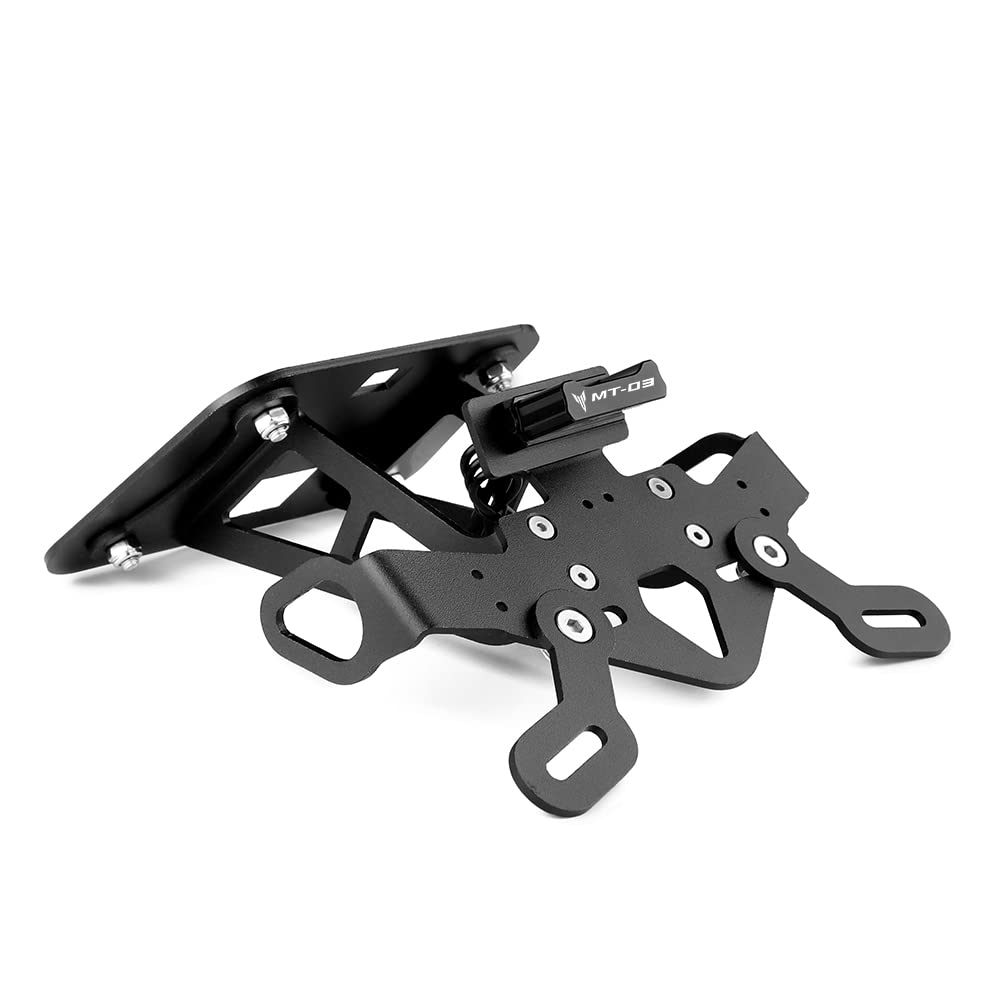 Supporto per targa, Porta Targa Moto,Portatarga Moto Con Luce per Yamaha MT03 MT-03 2019-2023