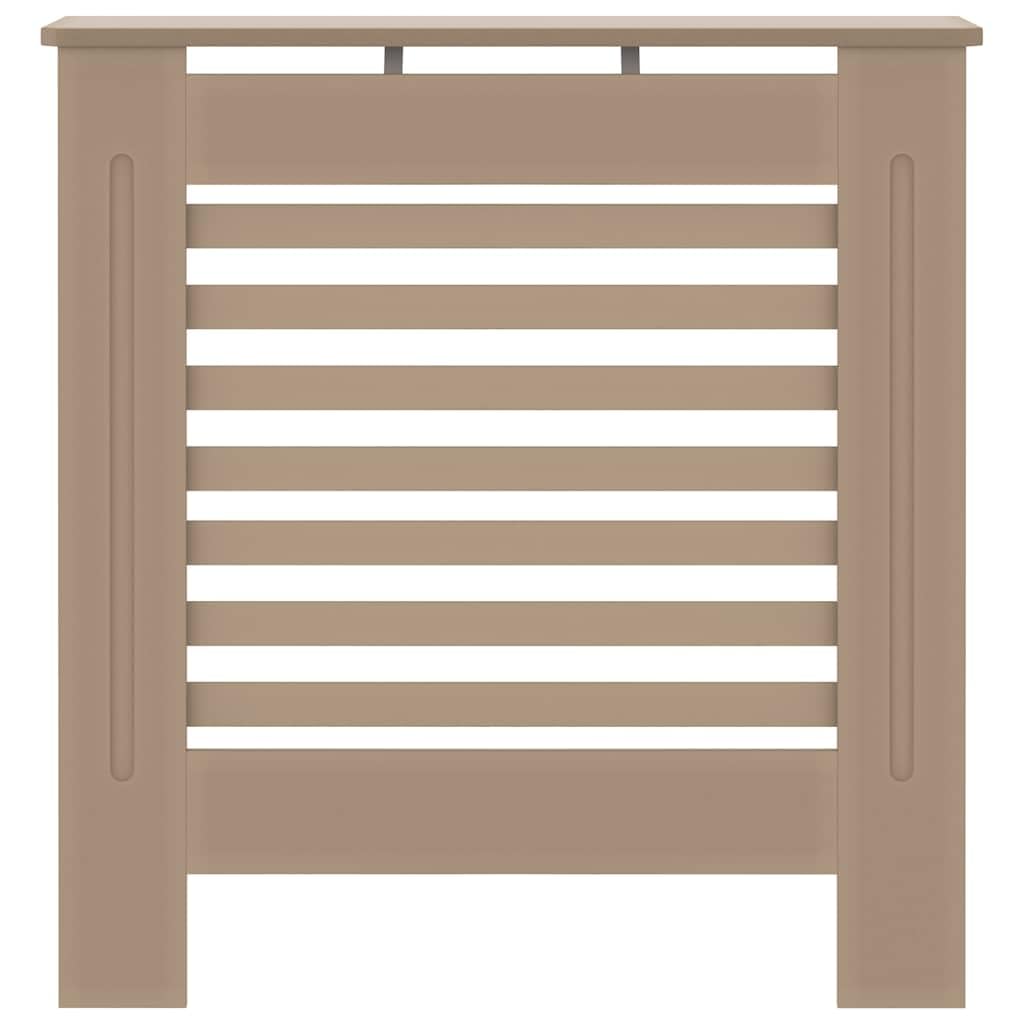 Okładzina grzejnika MDF 78 cm z poziomymi listwami do salonu, wytrzymałe akcesoria do grzejników, trwały uchwyt ścienny, praktyczna osłona termostatu, zaworu i rury