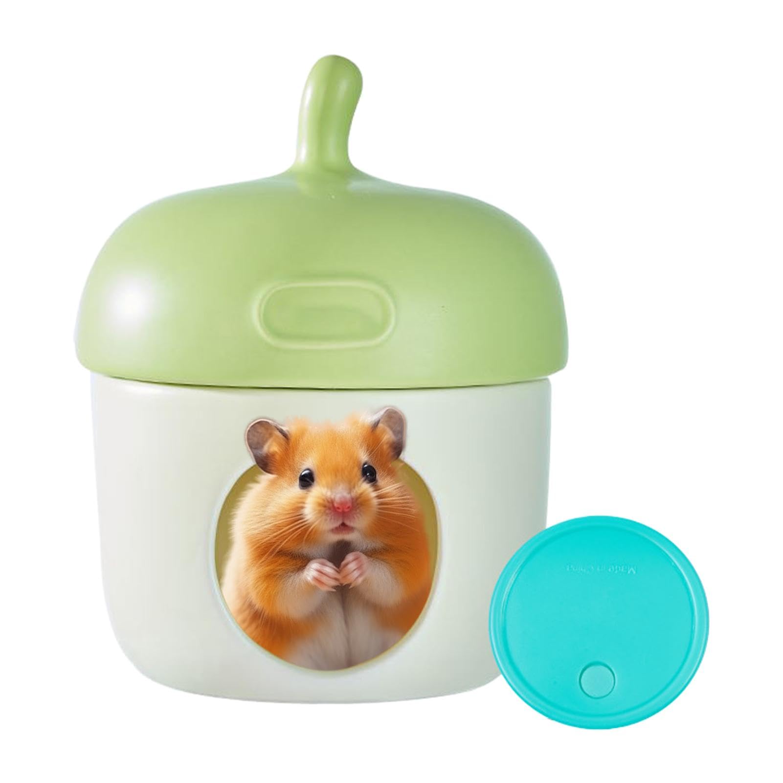 Grotte de hamster anti chaleur céramique rafraîchissante gland
