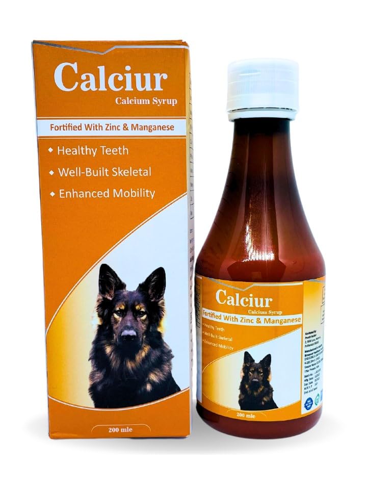 Calciur Calcium Syrup for Adult Dogs & Young Puppies - 200 ML (Pack of 03) (B0CVV7CGRD) Amazon Price History, Amazon Price Tracker