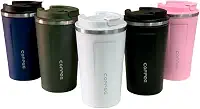 Copo Térmico Cafe Cerveja Com Tampa Aço Inoxidável Anti-vazamento 500ml Cor:Branco