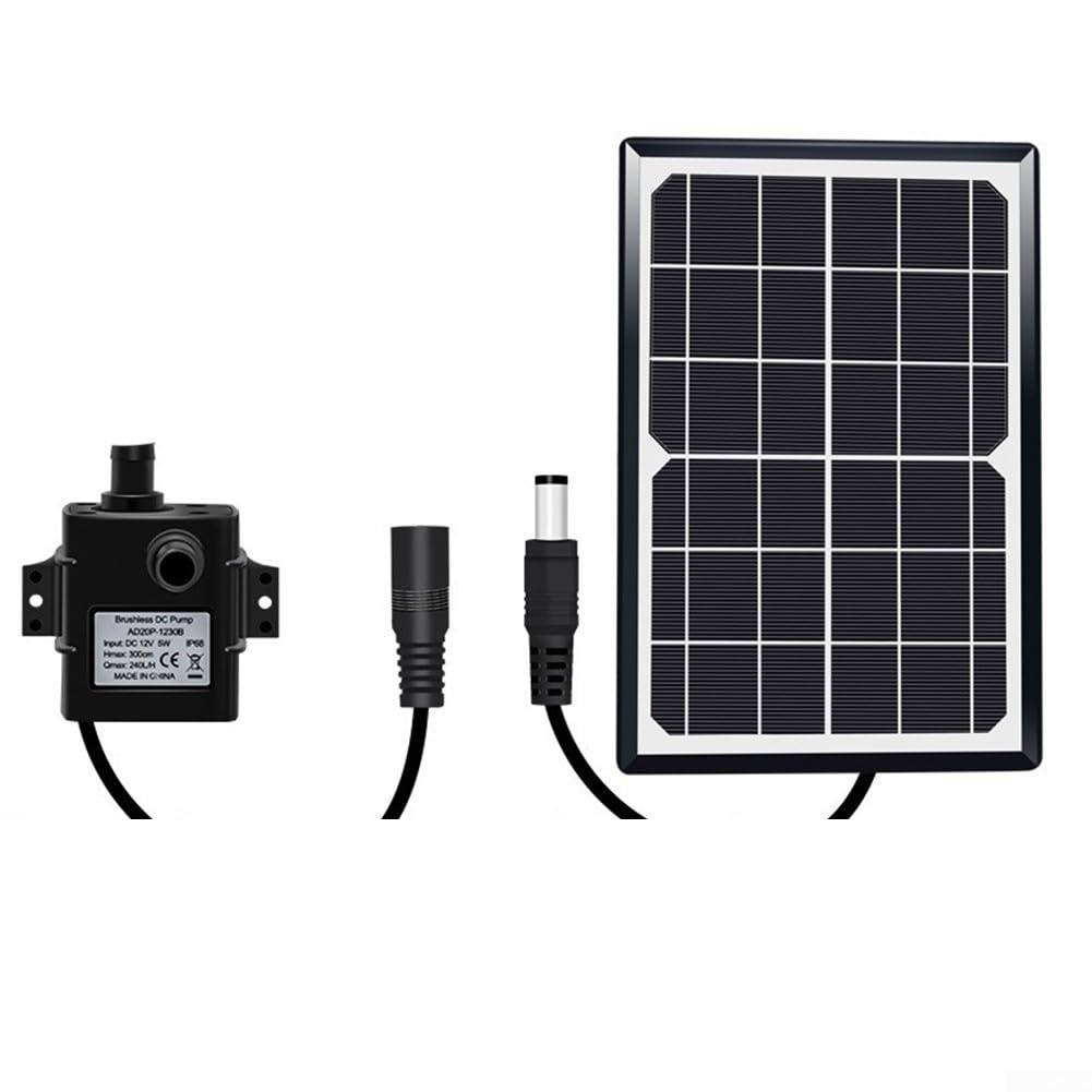 DC 9V Pompa Fontana Solare Per Giardino Rockeries E Stagni Con 240L/H Flusso E 2.5M Verticale Consegna (9V 10W)