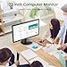 Eyoyo Security Camera Monitor 22-inch, 1080P FHD 75Hz LED PC Screen with HDMI VGA AV BNC USB Inputs, Built- in Speakers, Video Monitor for CCTV NVR DVR