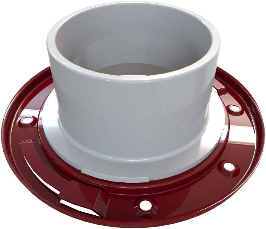 Oatey 3 in. or 4 in. PVC Closet Flange with Metal Ring without Test Cap