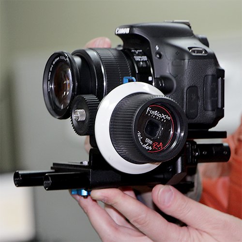 Image of Fotodiox Pro Geared Follow Focus Drive Compatible with DSLR, Mirrorless, and Video Cameras fits Shoulder Supports, Stabilizers, and Video Rigs - Mounts on 15mm Rod Systems