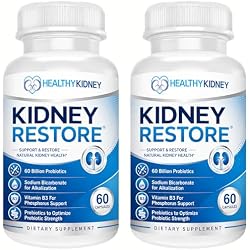 Kidney Cleanse Detox & Repair - Formulated by Kidney Health Expert Living w/Transplant - US Made Kidneys Support Supplement, Detox & Flush - Renal Vitamins 120 Capsules