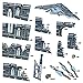Battle Systems Sci-Fi Terrain - 28mm Modular 3D Space Terrain - Perfect for Wargaming and Roleplaying Tabletop Games - Full Colour Printed 3D 40K Multi Level Building Models (Gothic Ruins)