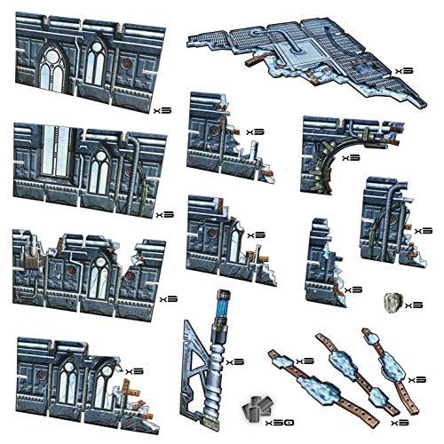 Battle Systems Sci-Fi Terrain - 28mm Modular 3D Space Terrain - Perfect for Wargaming and Roleplaying Tabletop Games - Full Colour Printed 3D 40K Multi Level Building Models (Gothic Ruins) by Battle Systems - Image 2