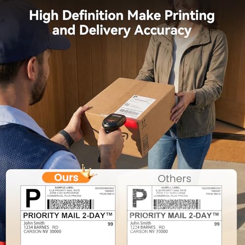 Image of Phomemo PM64Air AirPrint Thermal Label Printer with Touch Screen, Wireless Wi-Fi Shipping Label Printer for Small Business, Thermal Printer Compatible with iOS, Android, Windows, Mac, Amazon, Shopify