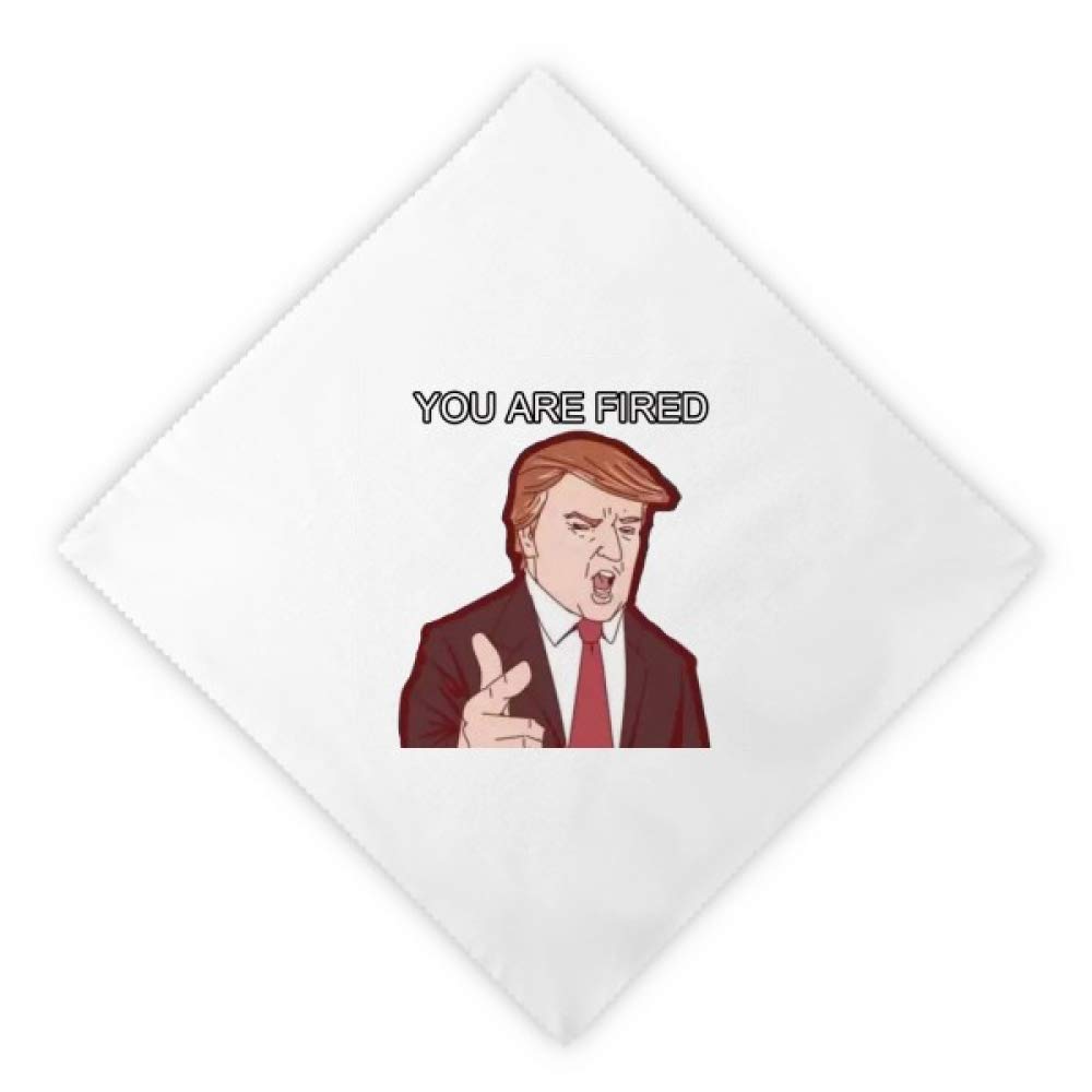 Serviettes en tissu Amérique du président dessin animé réutilisables 47cm x 47cm 2 pièces multicolor