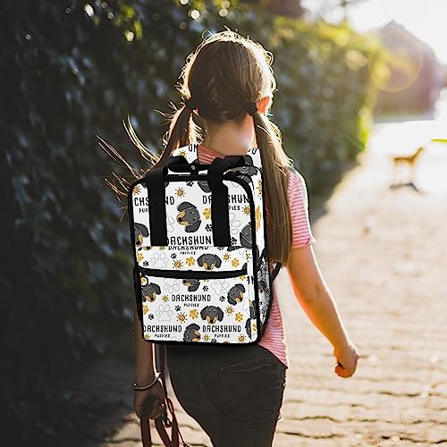 Sac à dos teckel coloré de 35 cm avec sangles ajustables confortables - 7