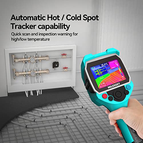 Thermal Imaging Camera, Mileseey Handheld Dual Camera Infrared Thermal Imager, 3.5 Inch Lcd Display Ip65 Waterproof Rechargeable 6 Palettes Thermal Camera With Auto Track Cold And Hot Spots Function #TOP5