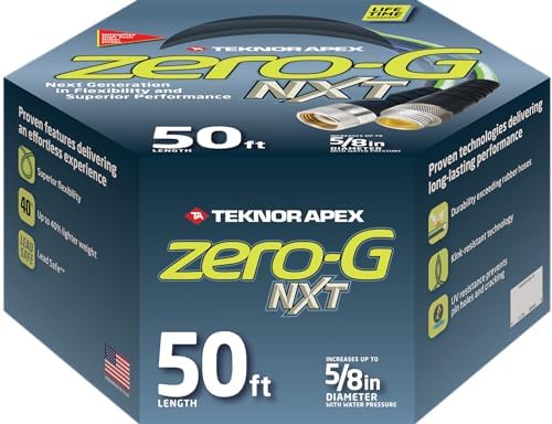 Teknor Apex zero-G NeverKink Kink-Free Durable Garden Hoses (zero-G NXT, 5/8" x 50') - Thumbnail 3