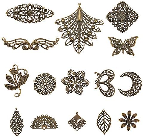 Ciondoli Fiore Della Vita In Acciaio Inox - 8 Pezzi Per Creazione Bijoux - Foto 9