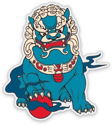 Shisha Japanese Guardian Dog - Vinyl Sticker Waterproof Decal