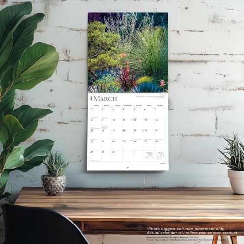 Gardens | 2026 12 x 24 Inch (Hanging) Monthly Square Wall Calendar | Foil Stamped Cover | Plastic-Free | BrownTrout | Outdoor Home Country Nature - image 5