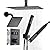 VEVOR Shower Faucet Set, 12 Inch Thermostatic Ceiling Mount Rainfall Shower System with 6 Inch Wall Mount Head and 2 in 1 Handheld Spray, 3-Function Dual Rain Head Brass Valve & Trim Kit, Matte Black