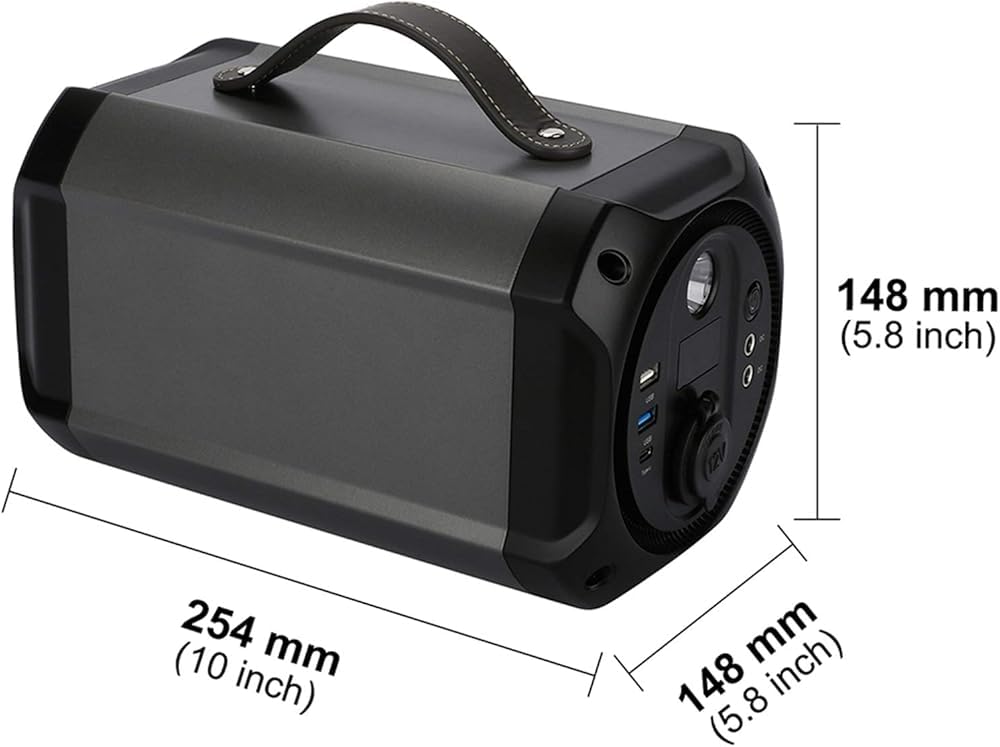 Station d'alimentation portable, batterie au lithium de secours de 300 W, onde sinusoïdale pure, générateur solaire, convient pour le camping, les camping-cars, les urgences à la maison