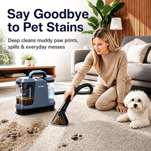 Portable Carpet Upholstery Cleaner for Furniture, Pet Stains, Car Interiors - image 6
