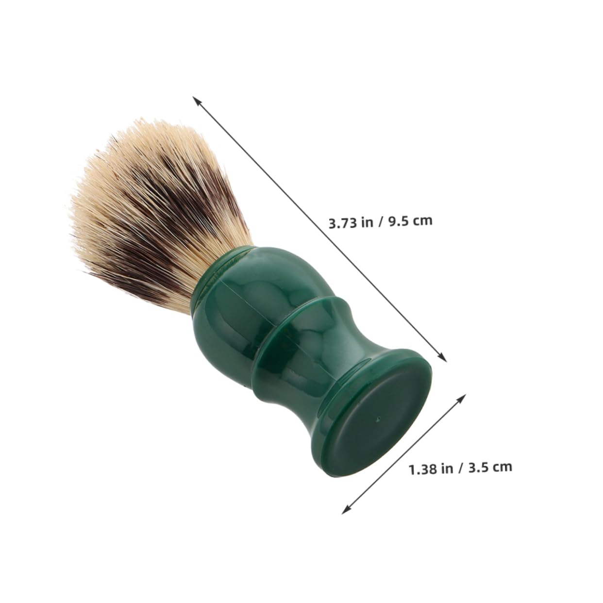 FOMIYES Beard Brush Handle for Men Barber Accessories Soft Bristle Shaving Brush for Facial Hair Cleaning and Grooming