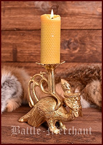 Mittelalterlicher Kerzenhalter Mit Nagel – Handgeschmiedet Aus Stahl Für Garten, LARP & Rustikale Deko