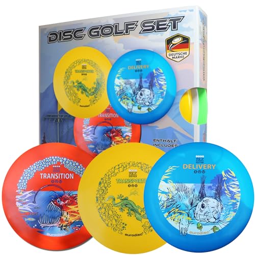 eurodisc Disc Golf Set/Starter Kit SQU Putter Midrange Driver pour debutants