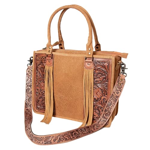 Bolso Tote Western de Cuero Floral American Darling miniatura 1