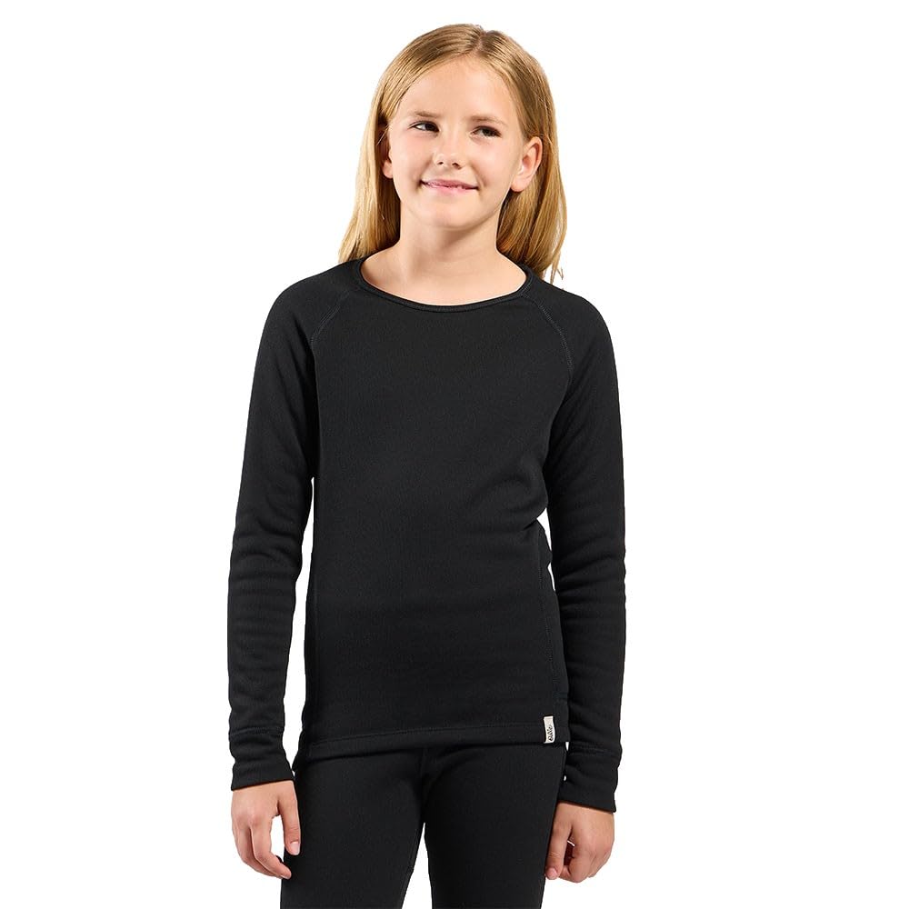 Odlo Intimo Termico per Bambini, Active X-Warm I, Biancheria Intima Sportiva per Bambine, a Maniche Lunghe, con Scollo Rotondo, per Bambini