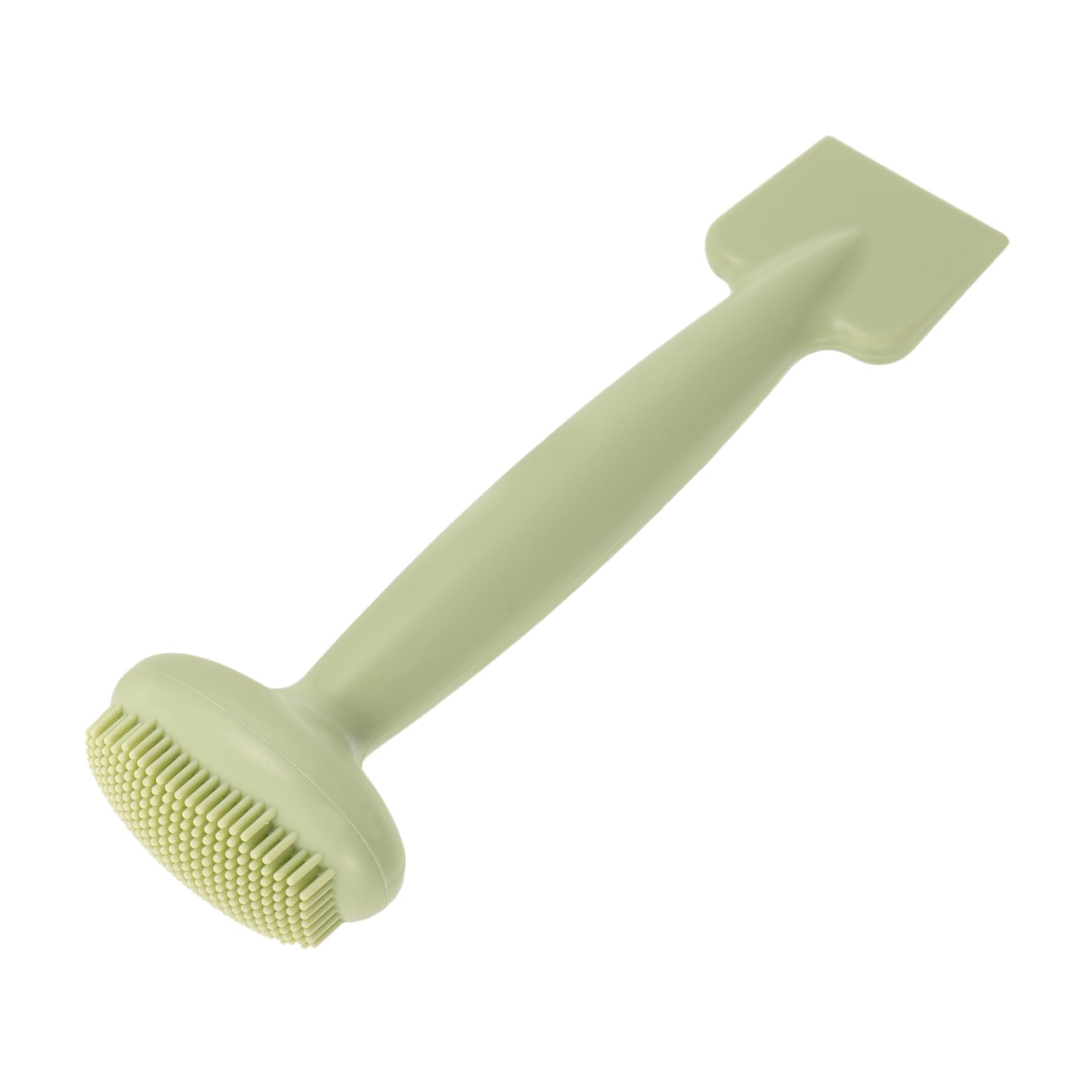 BESTYASH Facial Mask Spatula Tool Dual Head Brush for Makeup Application Gentle Exfoliating Durable Easy to Clean Skincare Essential Matcha Color