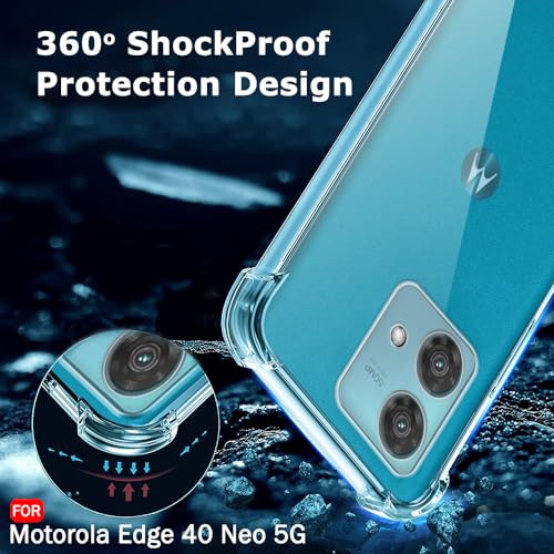 Image of TheGiftKart Crystal Clear Back Cover Case for Motorola Moto Edge 40 Neo 5G | Shockproof Soft TPU Case | Cushioned Edges for Ultimate Protection Back Cover Case (TPU, Transparent)