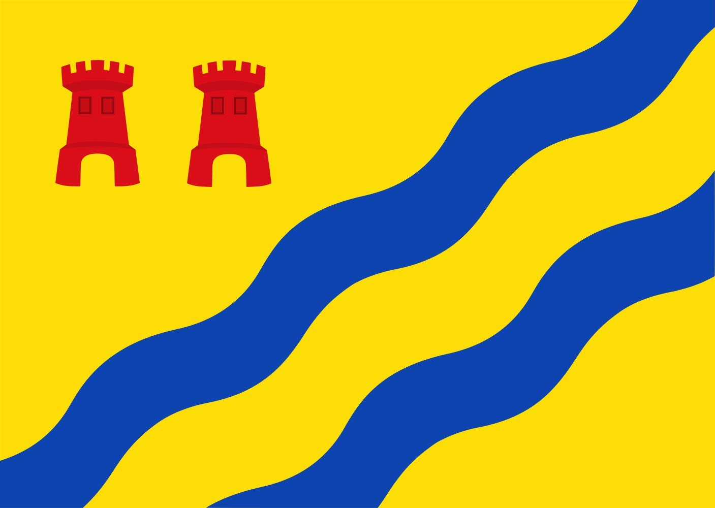 Drapeau Vechtstromen vlag grand modèle pour pavoiser les canaux