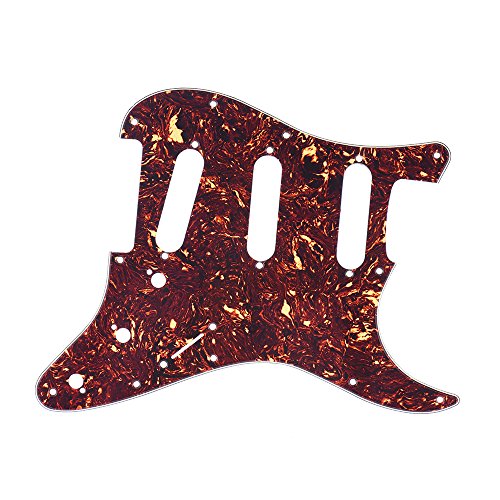 KKmoon Tartaruga Guitarra Vermelha Pick Guard Placa Traseira com 20 pcs Parafusos Stratocaster Strat