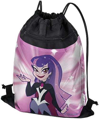 LOGOVISION DC Super Hero Girls Zatanna Drawstring Backpack Sports Bag Sackpack 17