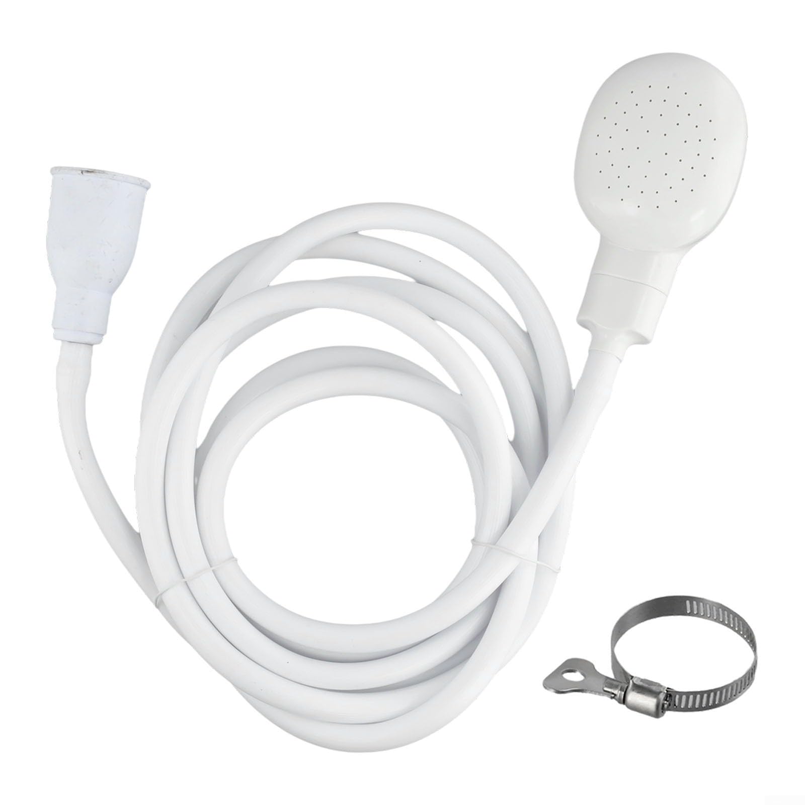 Conector flexible para manguera de ducha, mezclador de grifo único de 2 m con junta de goma para baño y cocina, ideal para personas y mascotas, diseño de fácil instalación