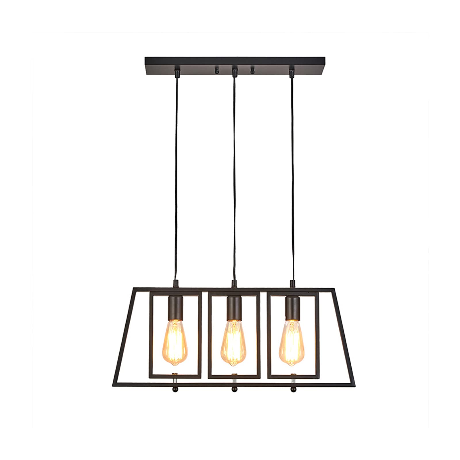 Eclairage bar retro loft 3 tetes pour rompre la monotonie - 8